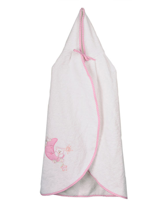 Bunny Bebe Baby-Badetuch mit Kapuzen Türkis 70x90cm