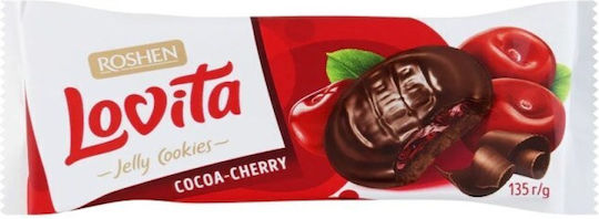 Roshen Biscuits With Topping & Filling Strawberry 1pcs 135gr