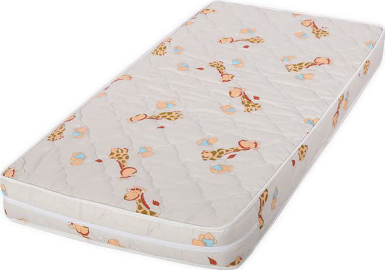 Lorelli Mattress Crib Yellow Giraffes 70cmx140cmx12cm