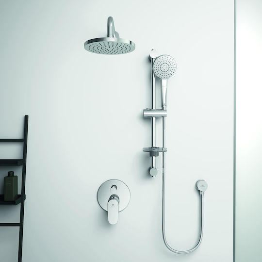 Ideal Standard Idealrain EVO Round Slide Bar with Showerhead and Hose