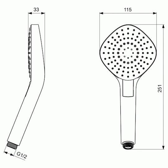 Ideal Standard Idealrain Evo Diamond Handheld Showerhead