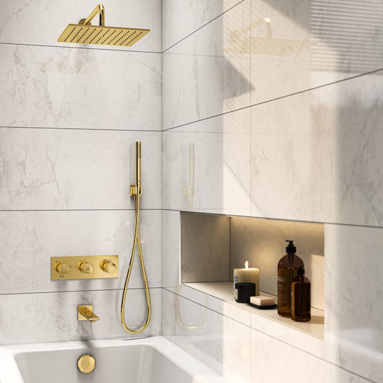 Ideal Standard Idealrain Handheld Showerhead Brushed Gold