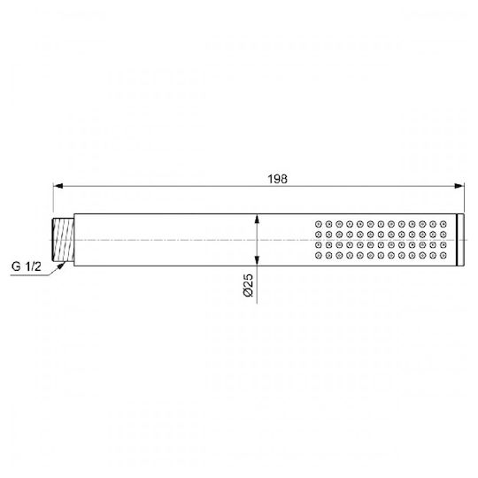 Ideal Standard Idealrain Cap de Duș Portabil Argintiu Ideal Standard Idealrain Cap de Duș Portabil Argintiu