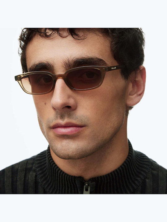 Meller Eru Unisex Sonnenbrillen mit Grauem Horn umrandetem Rahmen und Grauen Polarisiertem Glas ER-GREIGEGBROWN