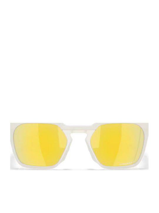 Oakley Unisex Sonnenbrillen mit Weißem Rahmen und Gelben Gläsern OO9533-07
