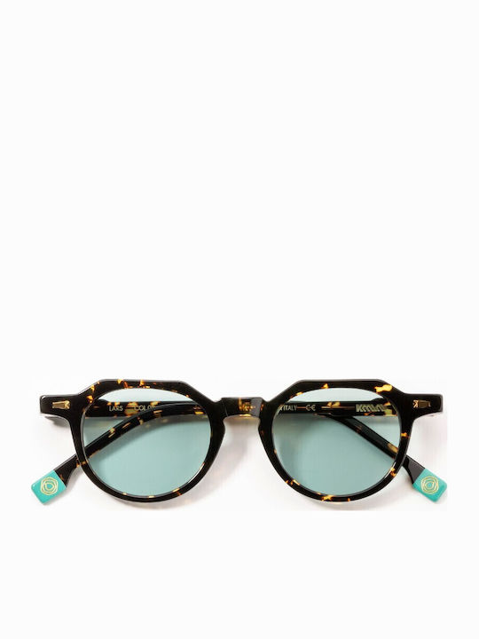 Kyme Sunglasses Brown with Horn-Rimmed Frame