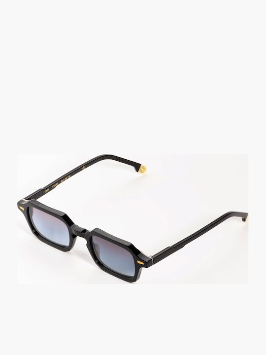 Kyme Sunglasses Μαύρα with Acetate Frame & Gray Lens