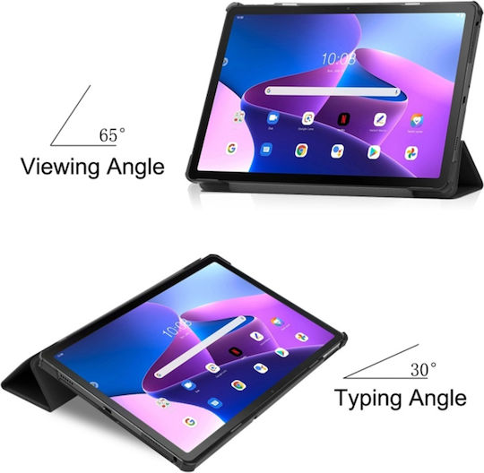 Flip Cover Durabilă Neagră Lenovo Tab M10 3rd Gen (tb328fu/tb328xu)