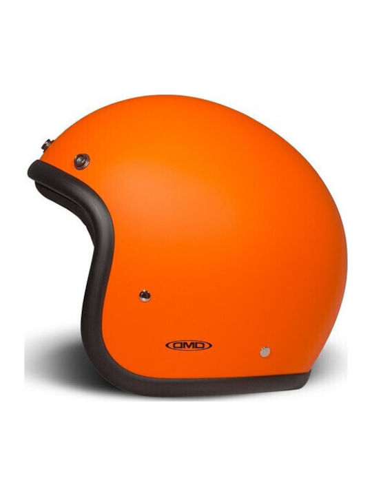 DMD Retro Orange Matt Motorradhelm Jet ECE 22.06 900gr