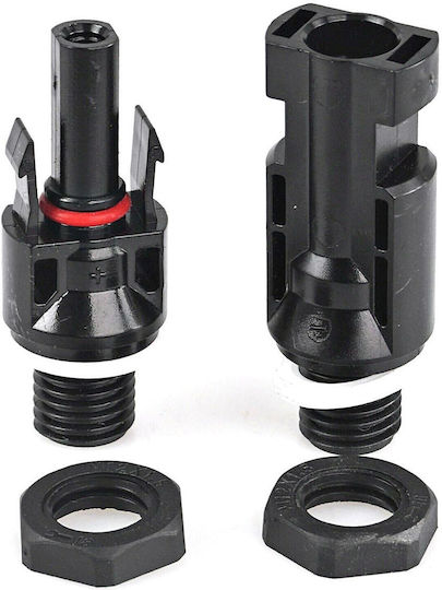 Set 4 Conectori Mc4 Montare Panou M+f Onuvio – 1000v 30a Cutii Distribuție Trecere Panou Panouri Electrice Cablu Solar 2.5–6 Mm2 Kit 2 Femele + 2 Masculi Piuliță Garnitură O-ring