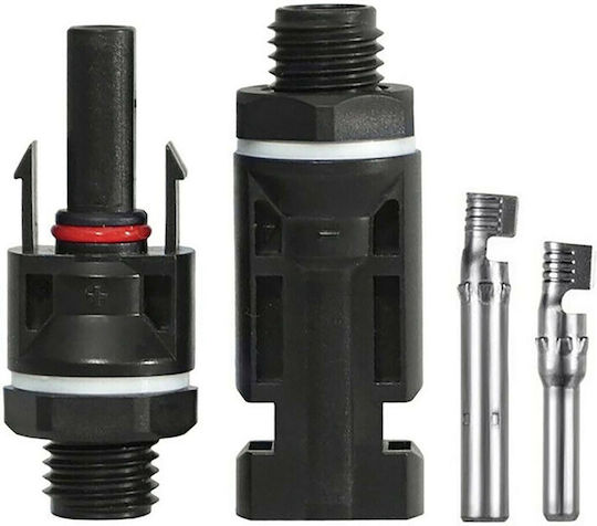 Set 4 Conectori Mc4 Montare Panou M+f Onuvio – 1000v 30a Cutii Distribuție Trecere Panou Panouri Electrice Cablu Solar 2.5–6 Mm2 Kit 2 Femele + 2 Masculi Piuliță Garnitură O-ring