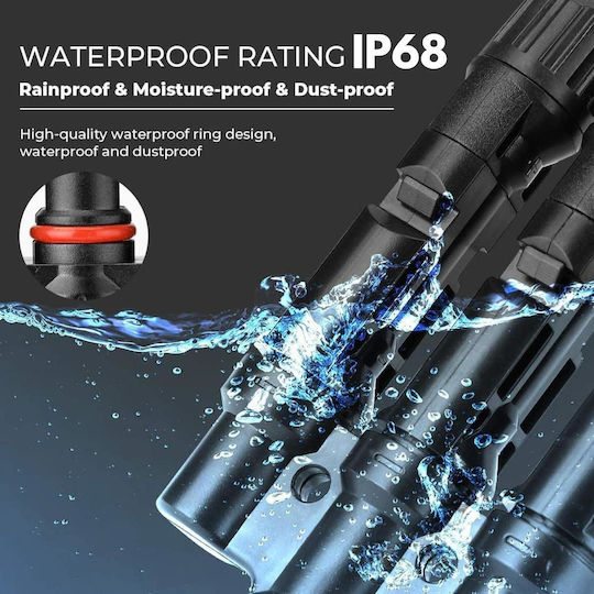 Conector Solar MC4 Splitter Tip T 1 La 3 – Pereche M→FFF + F→MMM 1500V DC 50A IP68 Material PPO Rezistent UV Cablu 2.5 mm² 4 mm² 6 mm² – Onuvio
