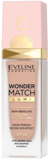 Eveline Wonder Match Flüssig LSF20 20 Nude Warm 30ml