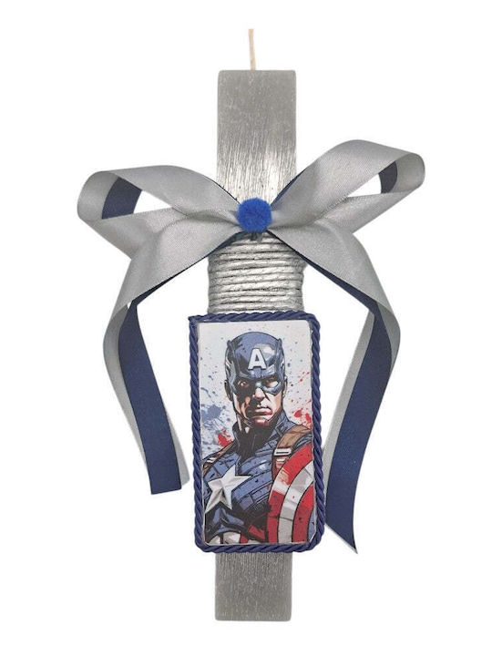 Handgefertigte Wohnungs Osterkerze Duftend Captain America Rahmen 25 cm Handgefertigte Wohnungs Osterkerze Duftend Captain America Rahmen 25 cm