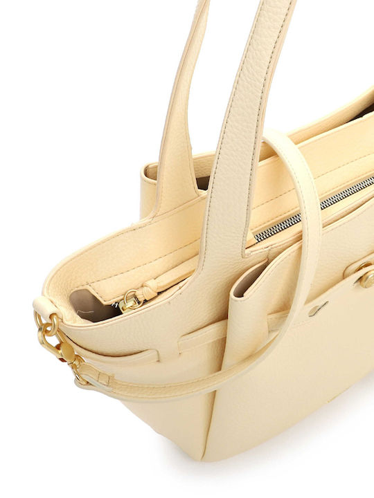Damen Handtasche Shopper Schulter Gelbe