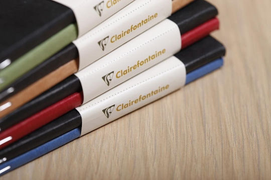 Clairefontaine Σετ 2 Σημειωματάρια A7 24 Φύλλων Ριγέ Μπλε BLUE BLACK