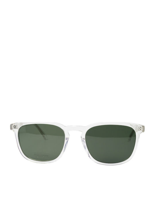 The Glass of Brixton Men's Sunglasses with Transparent Horn-Rimmed Frame and Transparent Lens BS283 06