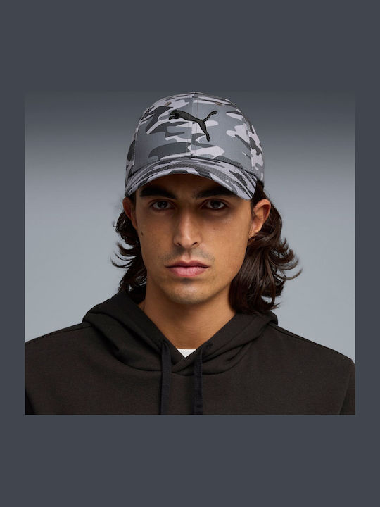 Cap Puma Ess Elevated Aop Bb Cap Gray Unisex