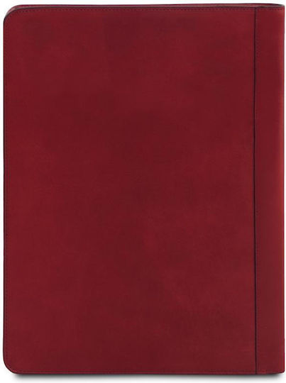 Leder Dokumentenmappe Tiberio Rot
