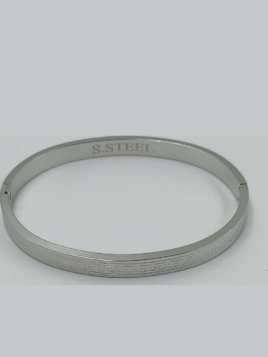 Suga Brățară Pentru Femei Tip Cuff cu Design Meandru din Oțel Inoxidabil