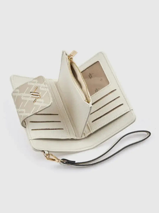Small Women's Wallet with RFID Ecru