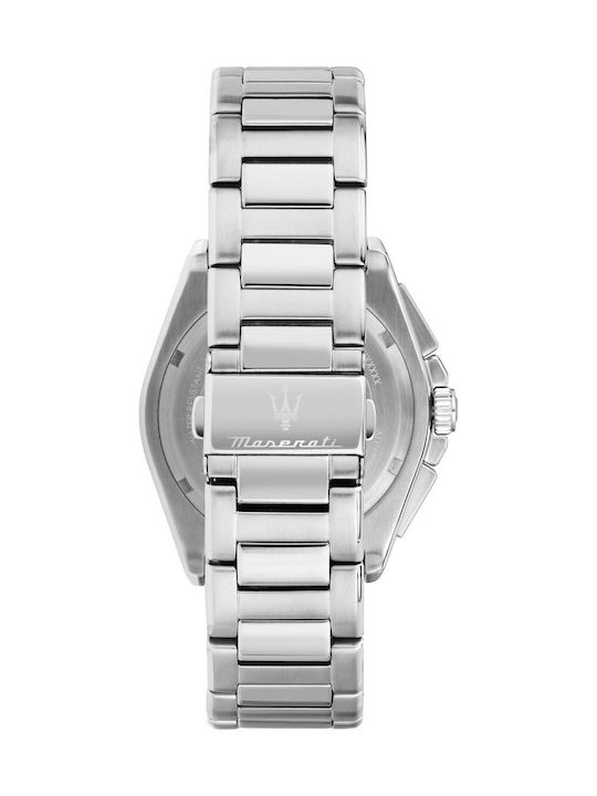 Maserati Men's Watch 43mm Chronograph Battery with Silver Metal Bracelet