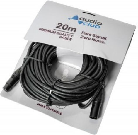 Audio Club Cable XLR female - XLR male Μαύρο 20m CMI-20