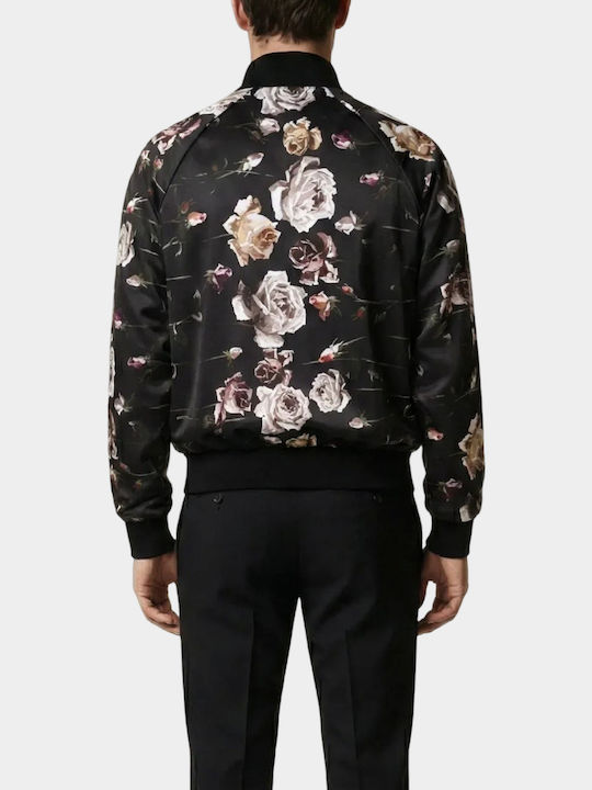 Dolce & Gabbana Мъжко Яке Бомбър С Розов Мотив