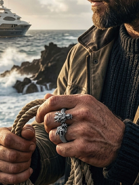Sharks Bay Clothing Men's Steel Ring Sharks Bay Clothing Men's Steel Ring