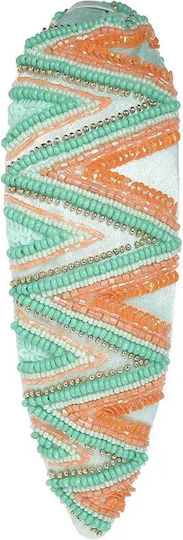 Blue Hair Headband Orange Color Beads 5-49-792-0047