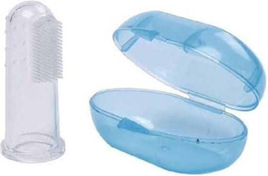 Plac Control Set Baby Finger Toothbrushes For 0m+ 2 Pieces Blue