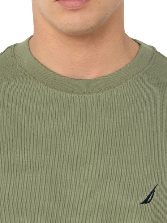 Herrenblusen Kurzarm T-Shirt Olive