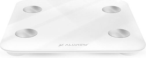 Allview Smart Cantar De Baie Cu Analizator De Grăsime Corporală Și Bluetooth Albă