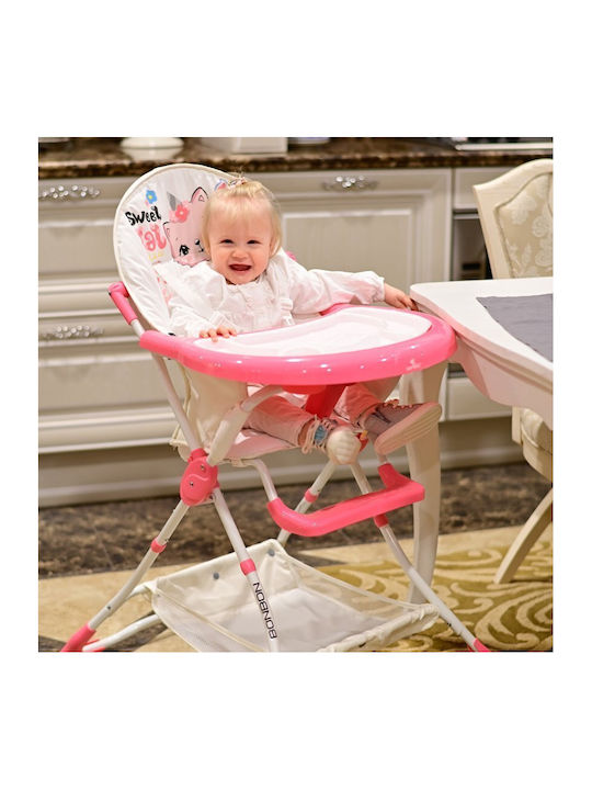 Lorelli Bonbon Foldable Baby Highchair Green Leather