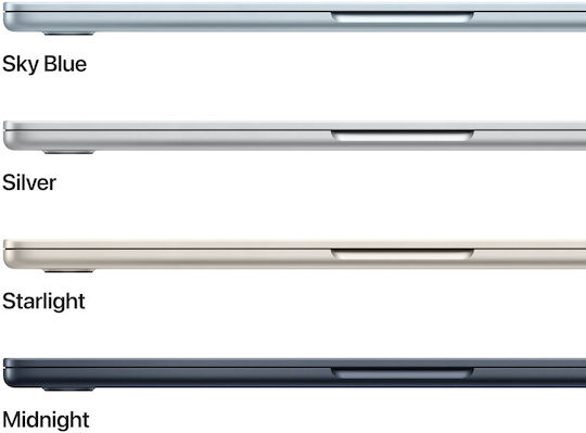 Apple MacBook Air 15,3" IPS Retina Display (M5-10-Kern/24GB/512GB SSD/10-Kern-GPU) Mitternacht (Tastatursprache Internationales Englisch)
