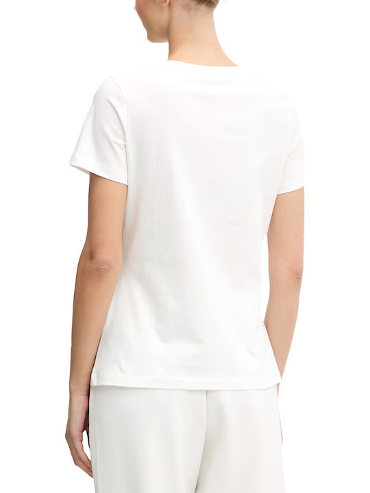 Guess Guess Damen T-Shirt Ecru Rot Blau