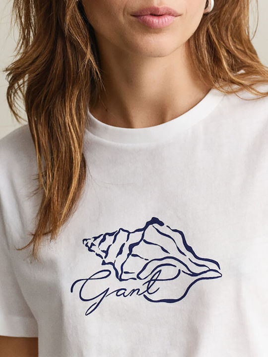 Reg Tricou Damă Alb