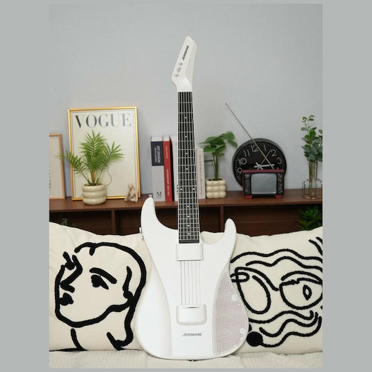Semi-Acoustic Guitar White