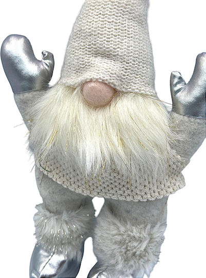 Weihnachtsfigur Zwerg Höhe 35cm 9203-35 Weiß