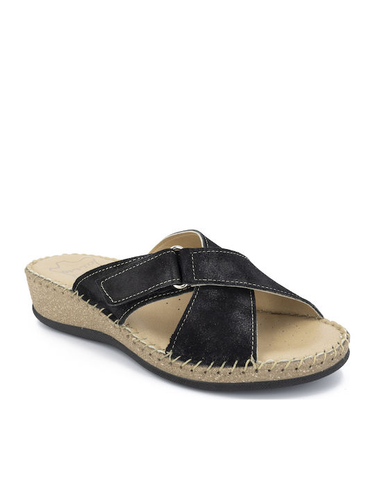 Sandale Casual Damă Anatomici Din Piele Negre