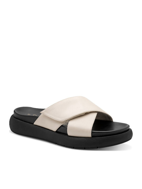 Damen Flache Sandalen Farbe Beige