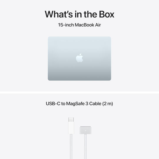 Apple MacBook Air 15.3" IPS Retina Display (M5-10-Core/24GB/512GB SSD/10-Core GPU) Sky Blue (International English Keyboard)