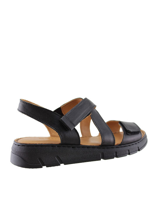 Deri Damen Flatforms Schwarze G-251758