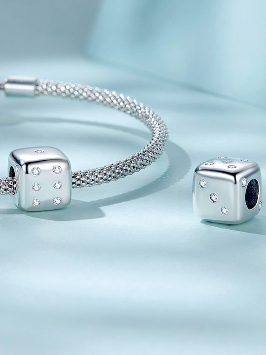 Silver me Hängender Charm mit Steinen aus Silber mit Zirkon ABR0936