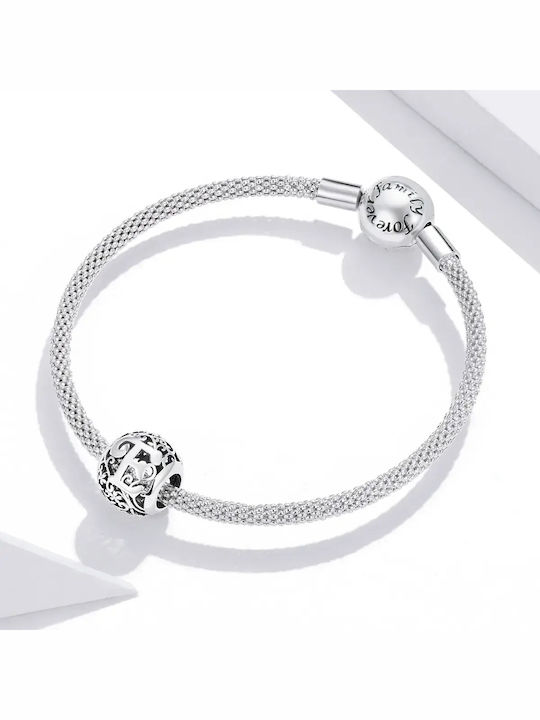 Silver me Charm Monogramă din Argint ABR0933