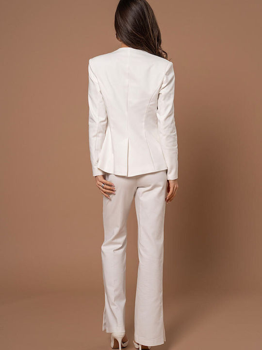 Hermosa Ricarda Γυναικείο Σακάκι White