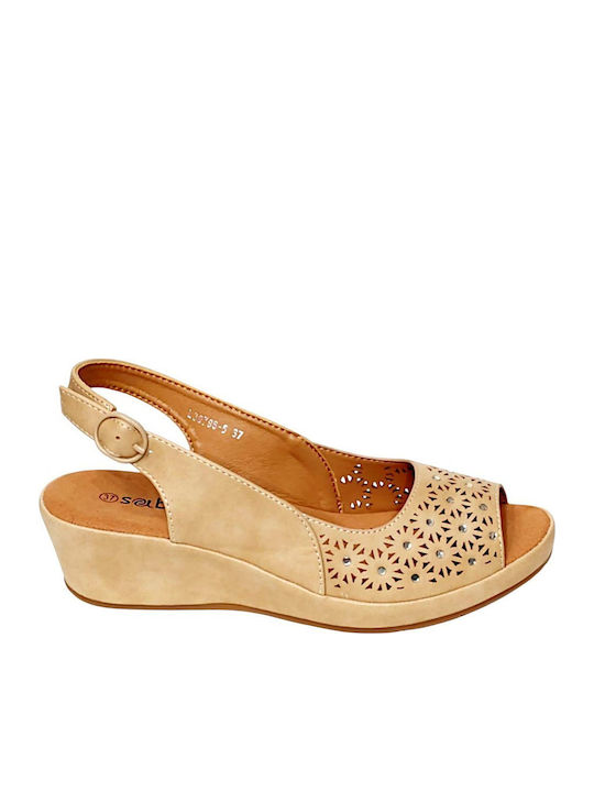 Sandale Casual Damă Maro L39796-5-Kamel