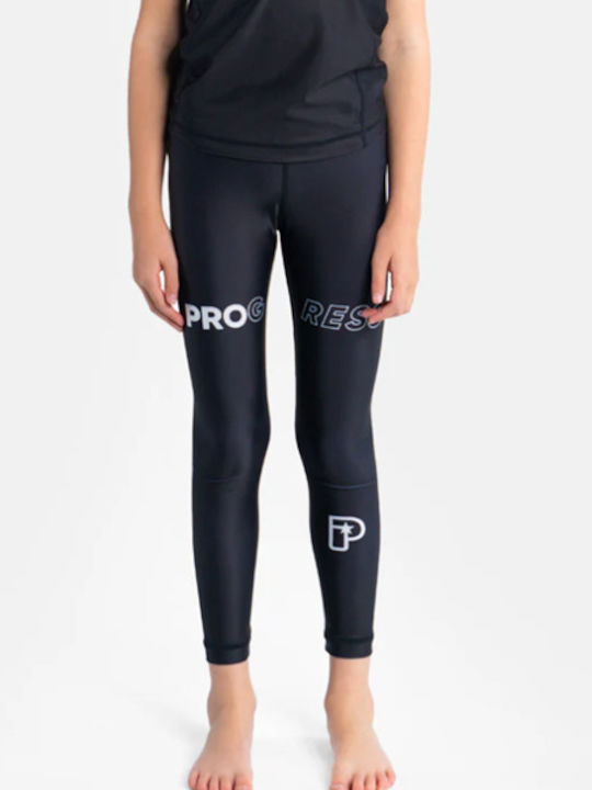 Progress Long Men Martial Arts Leggings Black