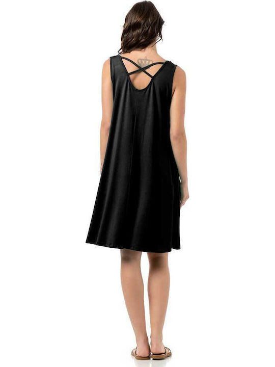 Sommer Damenkleid Schwarz