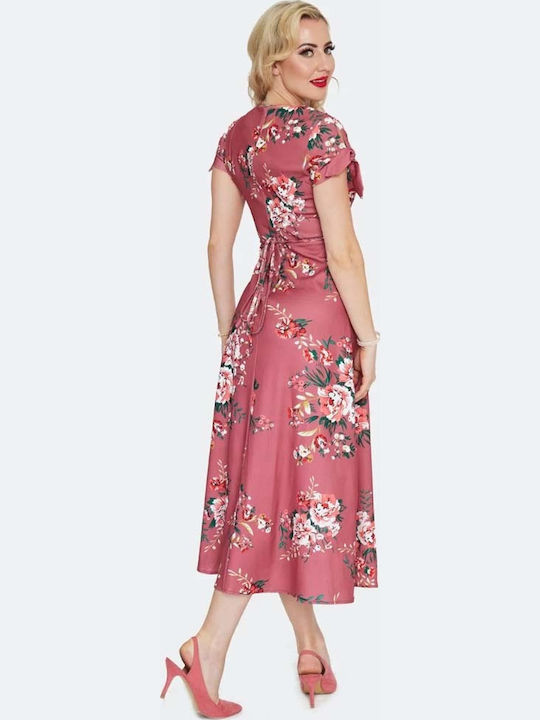 Vintage Summer Midi Dress Floral